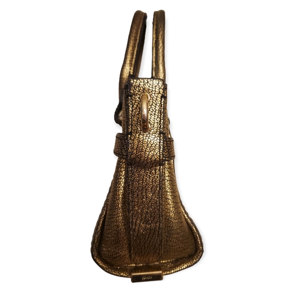 Coach Swagger Metallic Pebble Leather Crossbody Bag - Picture 5 of 9